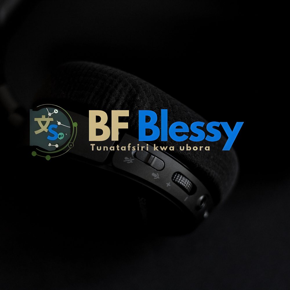 BF-Blessy logo over a purple-lit keyboard and mouse